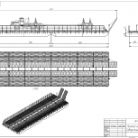 Понтонная платформа - паром, грузоподъемностью 45 тонн., Томск
